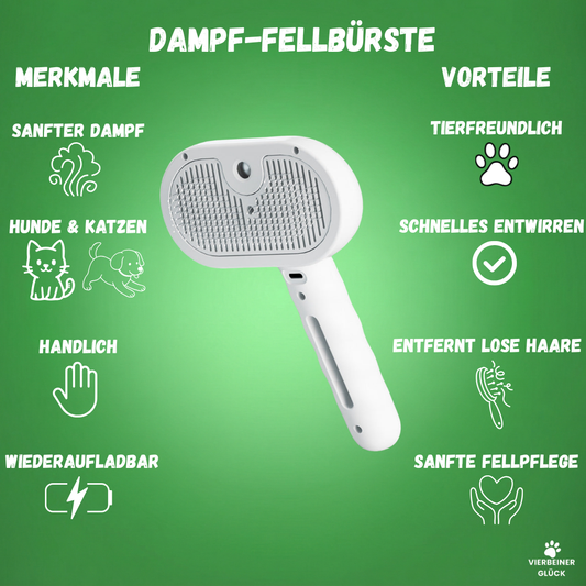Dampf-Fellbürste