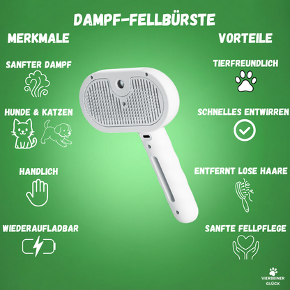 Dampf-Fellbürste
