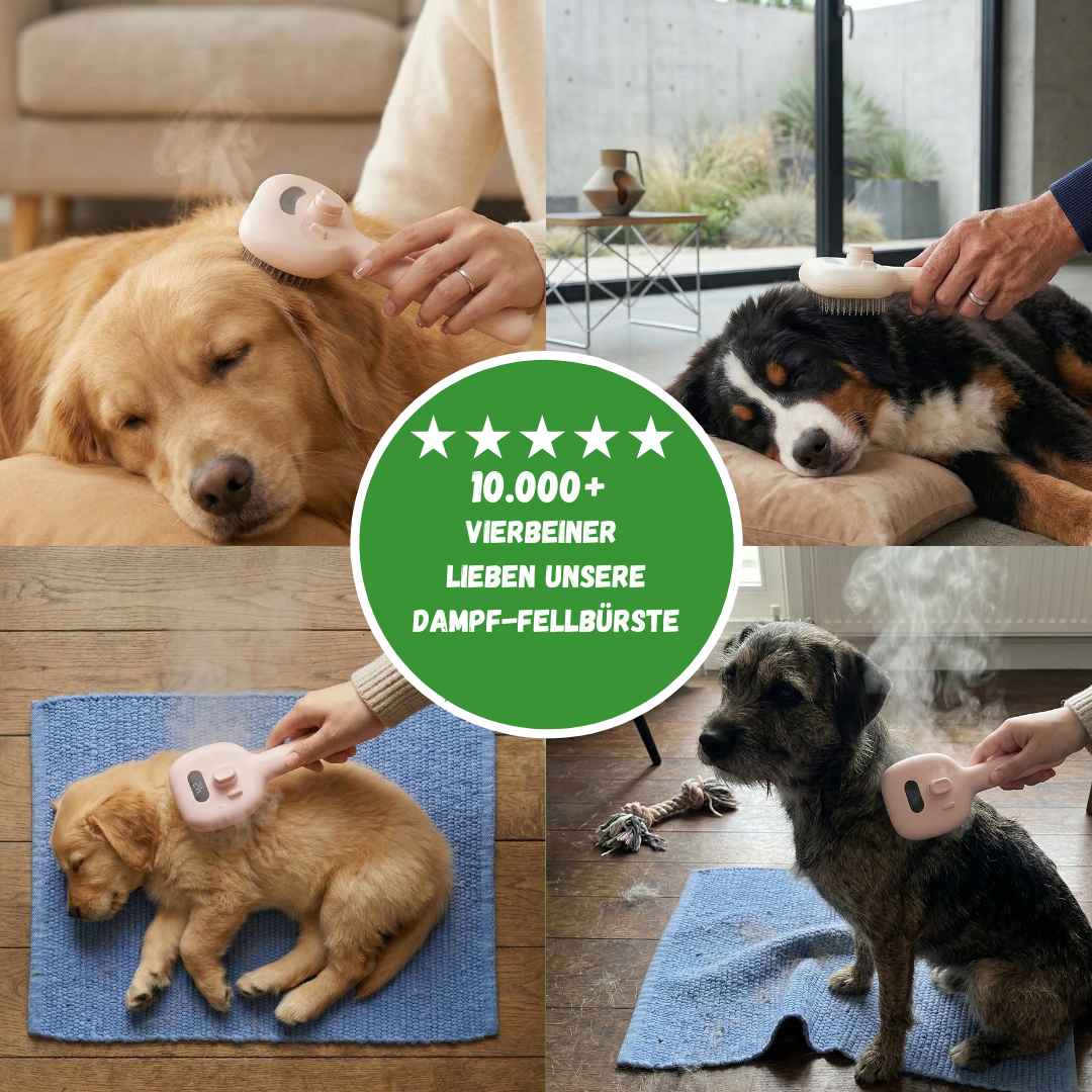 Dampf-Fellbürste